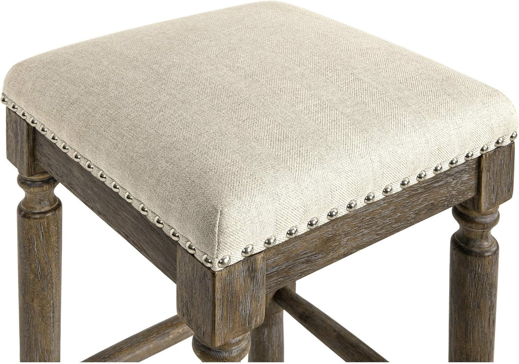 30 Inch Taupe Barstool Set of 2 K73388