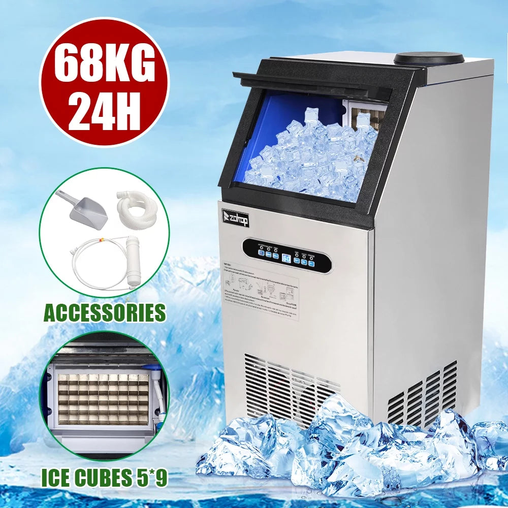 Commercial Stainless Steel Ice Cube Maker Machine Z7828