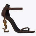Burgundy Leather Sandals P8109