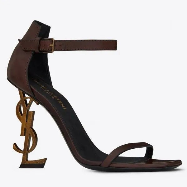 Burgundy Leather Sandals P8109