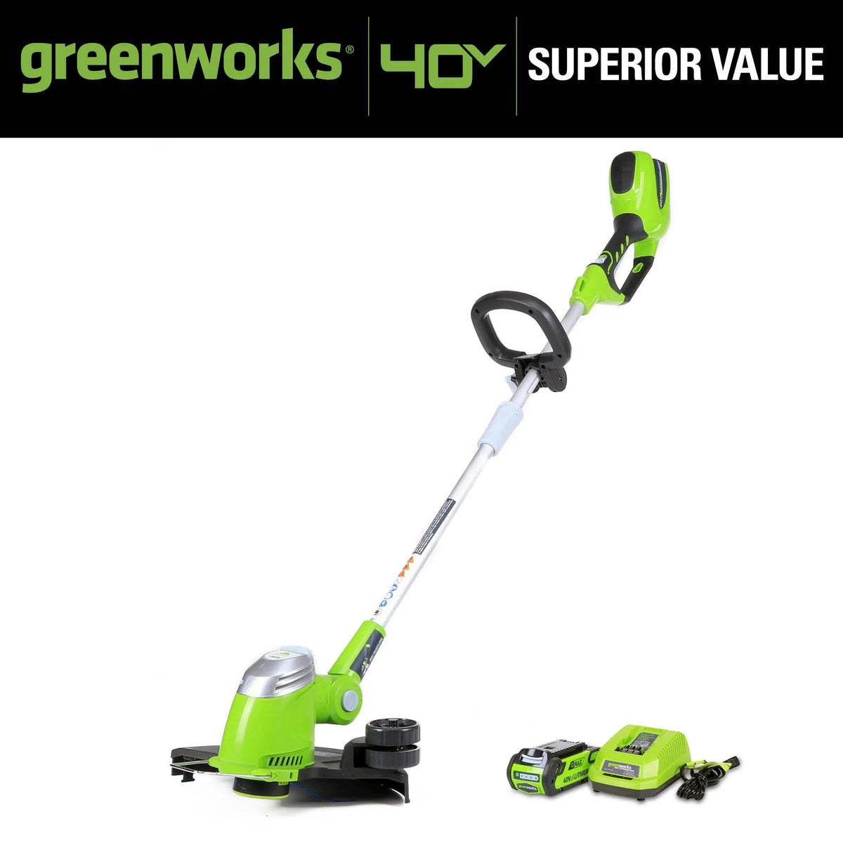 40V Cordless String Trimmer/Edger with Battery & Charger T497245