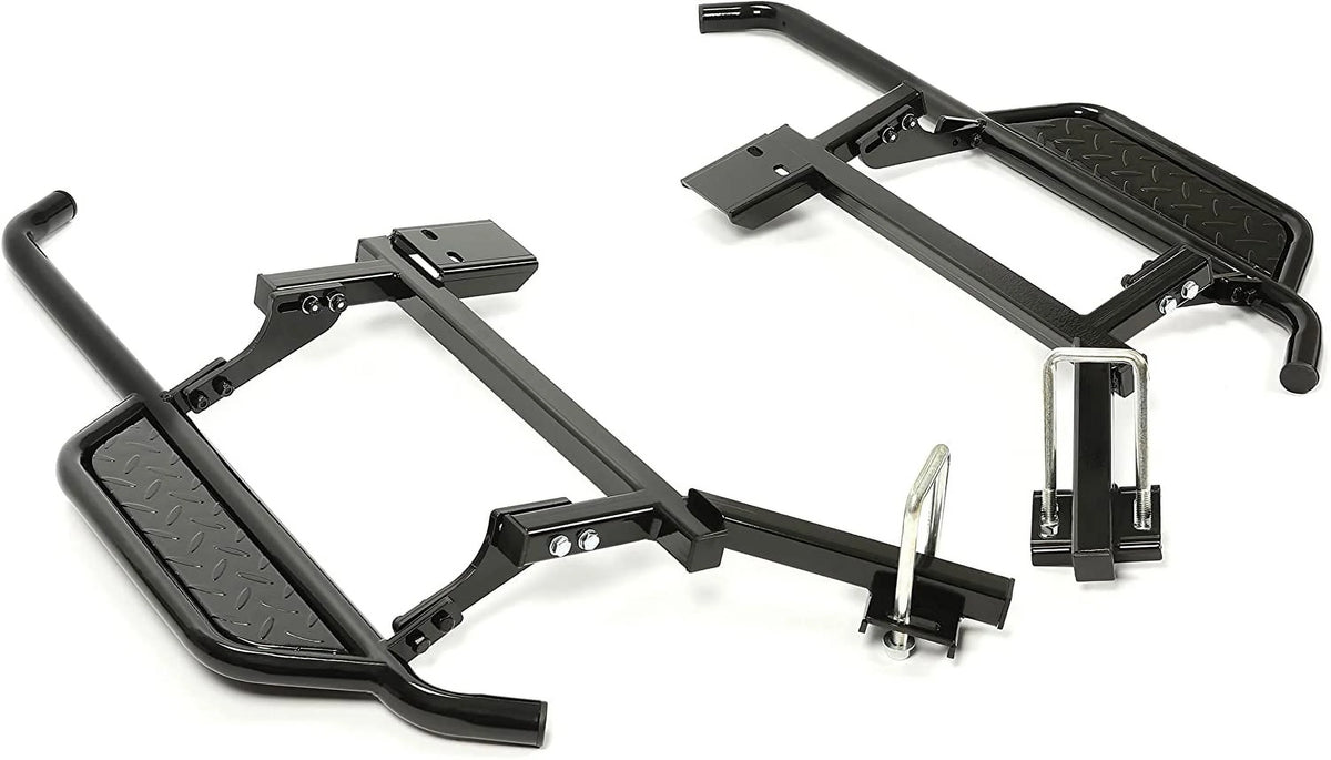 Black Steel Nerf Bars Step Down Kit O821