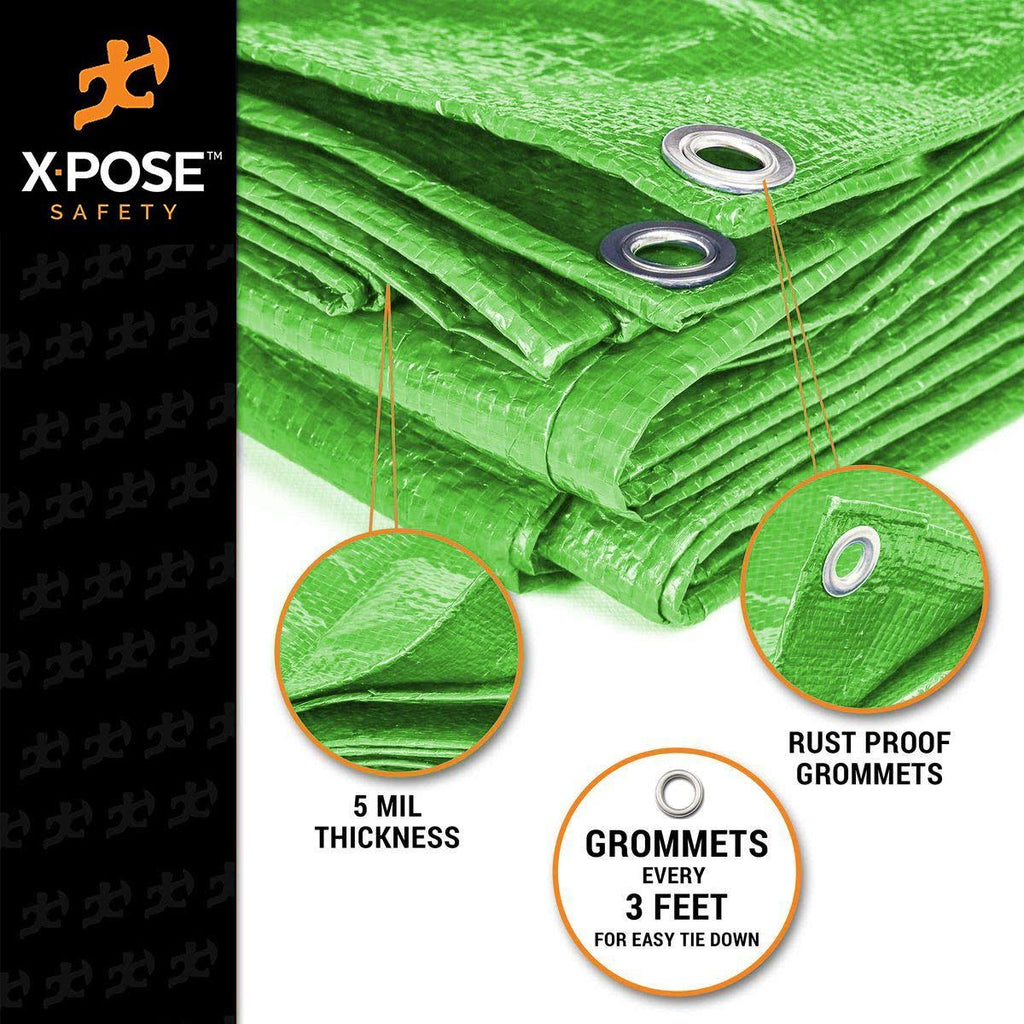 Green Poly Tarps - Case of 40 J788