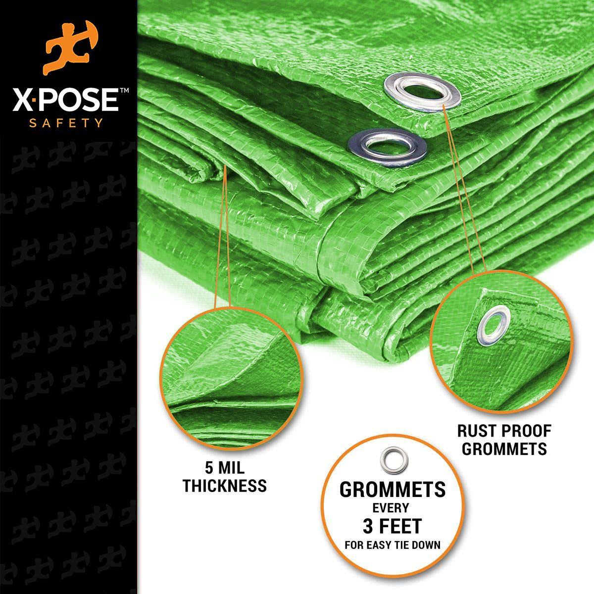 Green Poly Tarps - Case of 40 J788