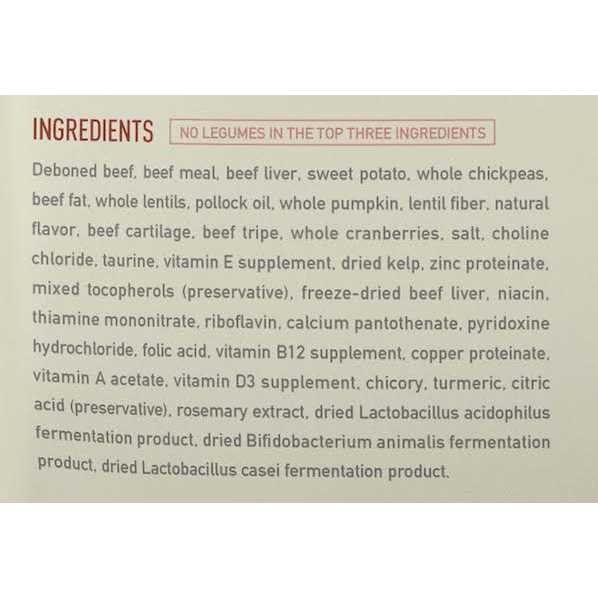 Beef & Pumpkin Dry Dog Food M654