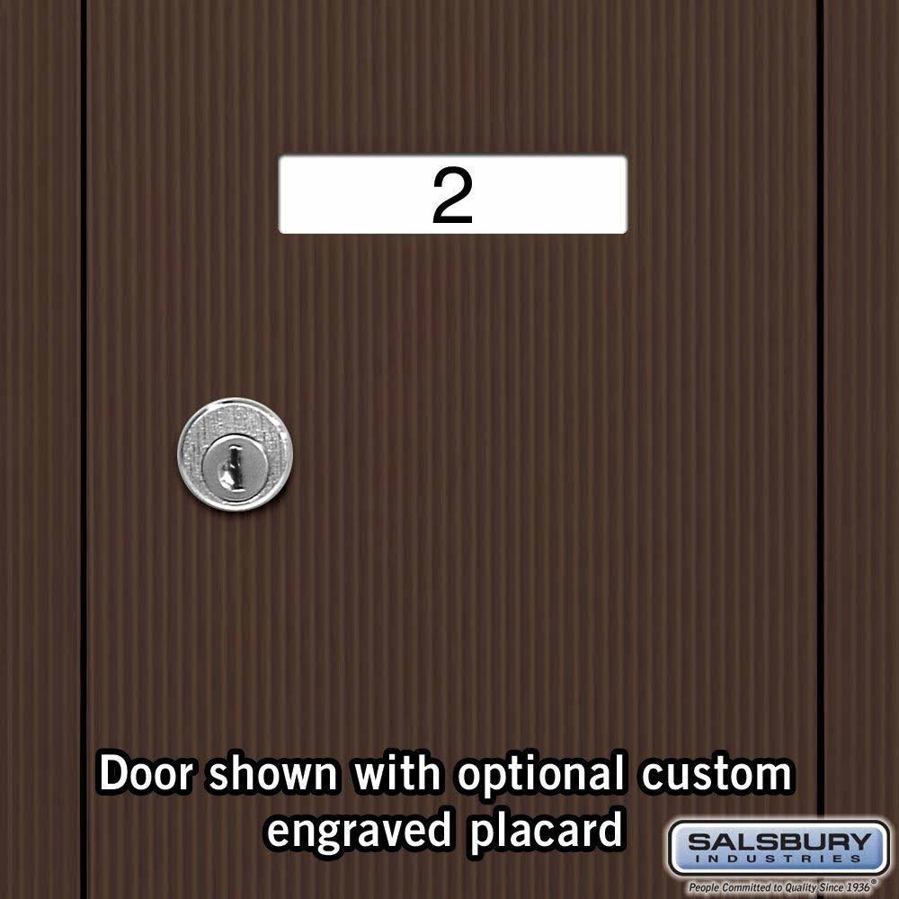 Bronze-Vertical Recessed Mounted Mailbox with 5 Doors O437430