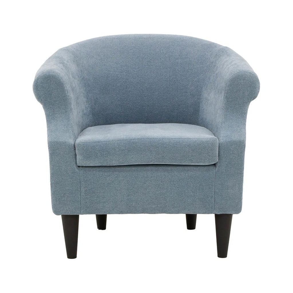 Light Blue Polyester Fabric Chair E250