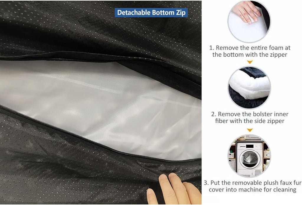 Gray Detachable Washable Giant Dog Bed Z691186