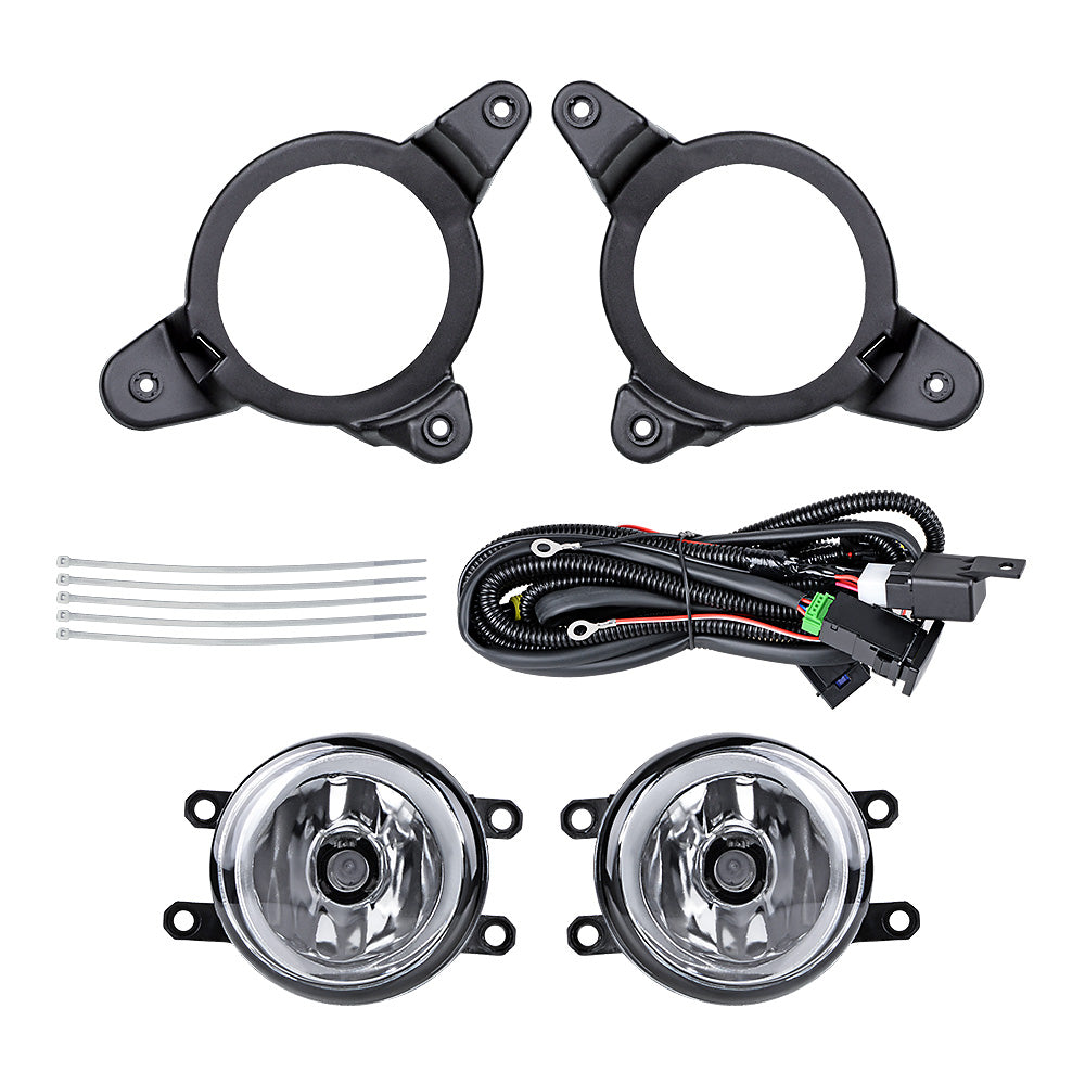 Front LED DRL Daytime Running Light Turn Signal Fog Lamps Bezel Set for Toyota C-HR 2016-2019 T657967