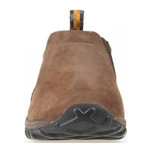 Brown Nubuck Wide Slip-On Shoes O59903