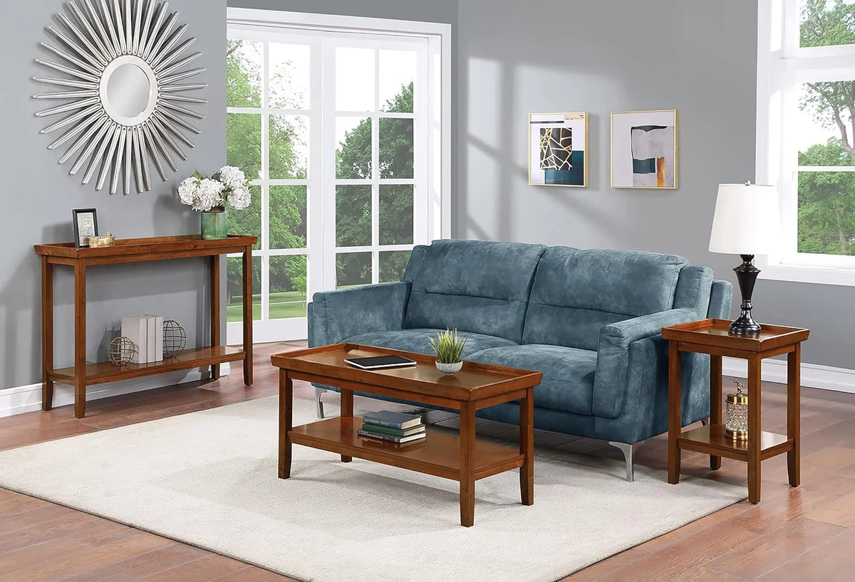 Cherry Console Table with Shelf N464475