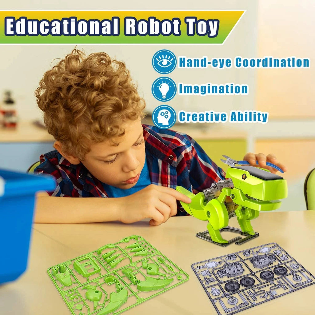 STEM Robots Building Educational Toys Science Kit 3 in 1 Solar Dinosaur Desk Robot O567433