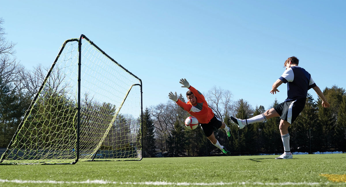 Steel Backyard Soccer Goal, 12 Ft. x 6 Ft. Soccer Net F50990