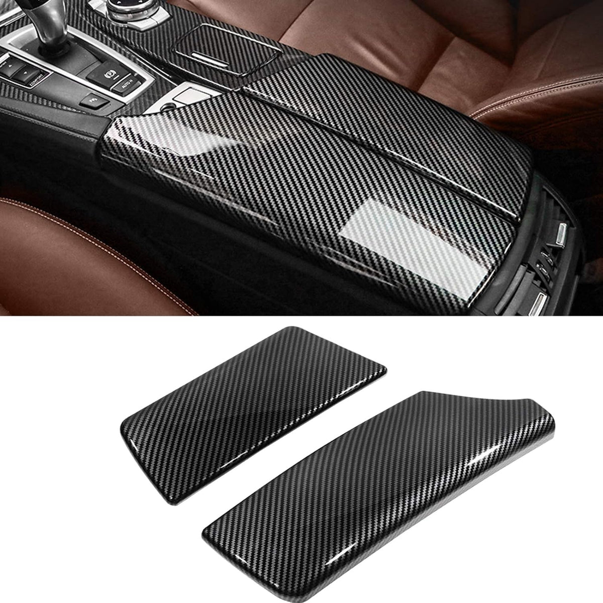 2 PCs Carbon Fiber Console Covers W53725