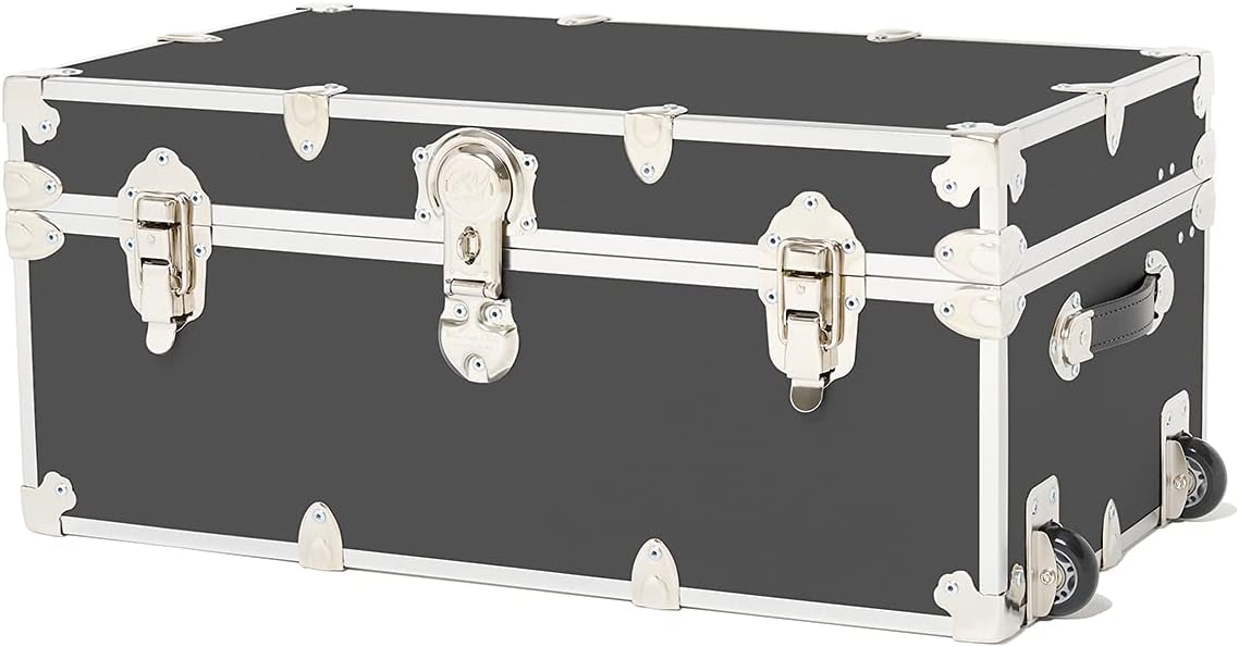 Large Storage Trunk with Mounted Wheels 32x18x14 V181