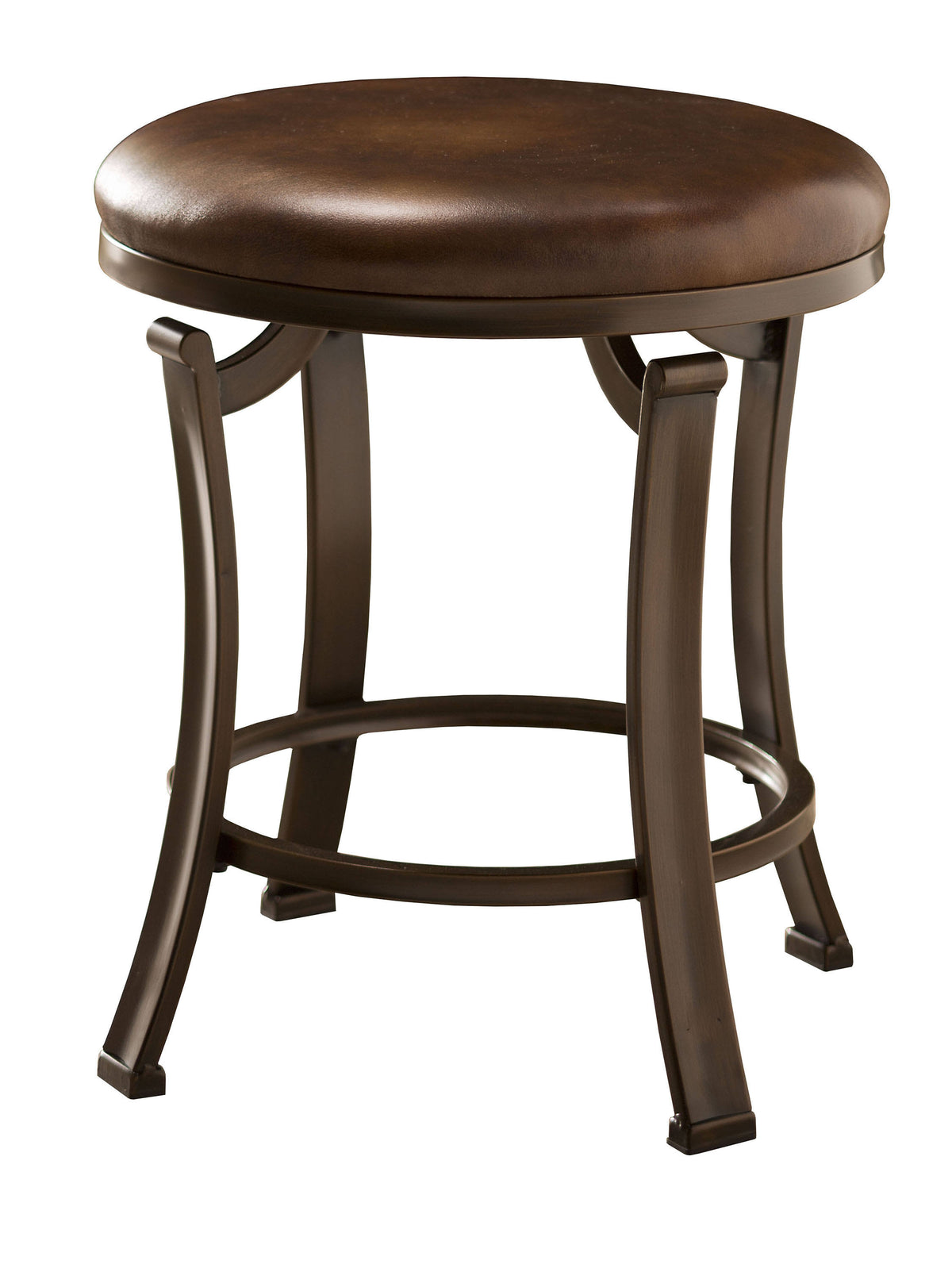 Antique Bronze Backless Vanity Stool F873