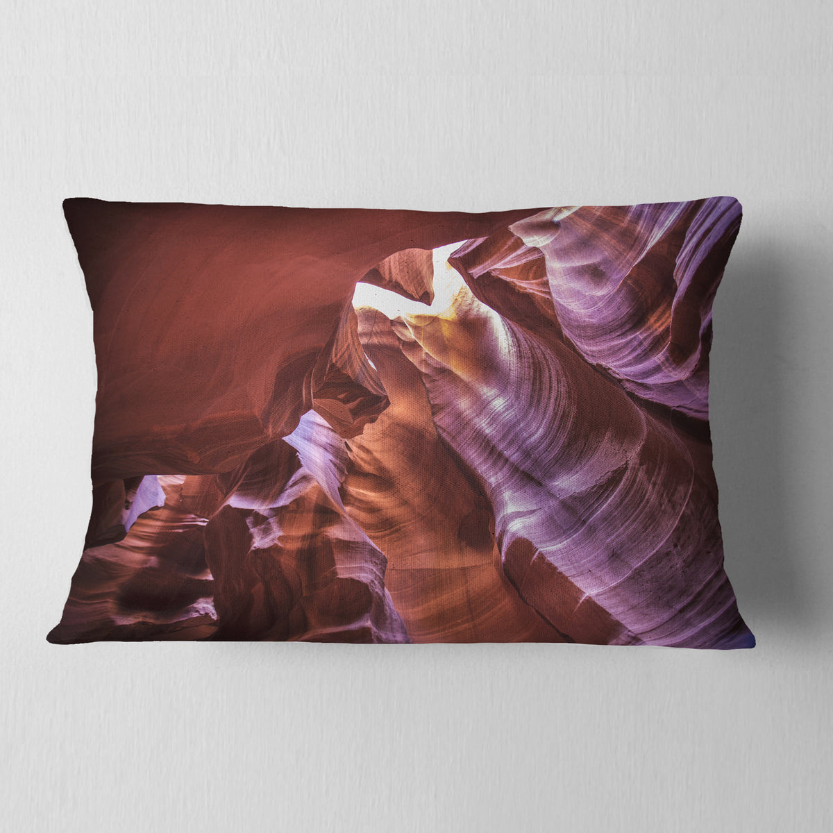 Light in Antelope Canyon Landscape Photo Throw Pillow D433340