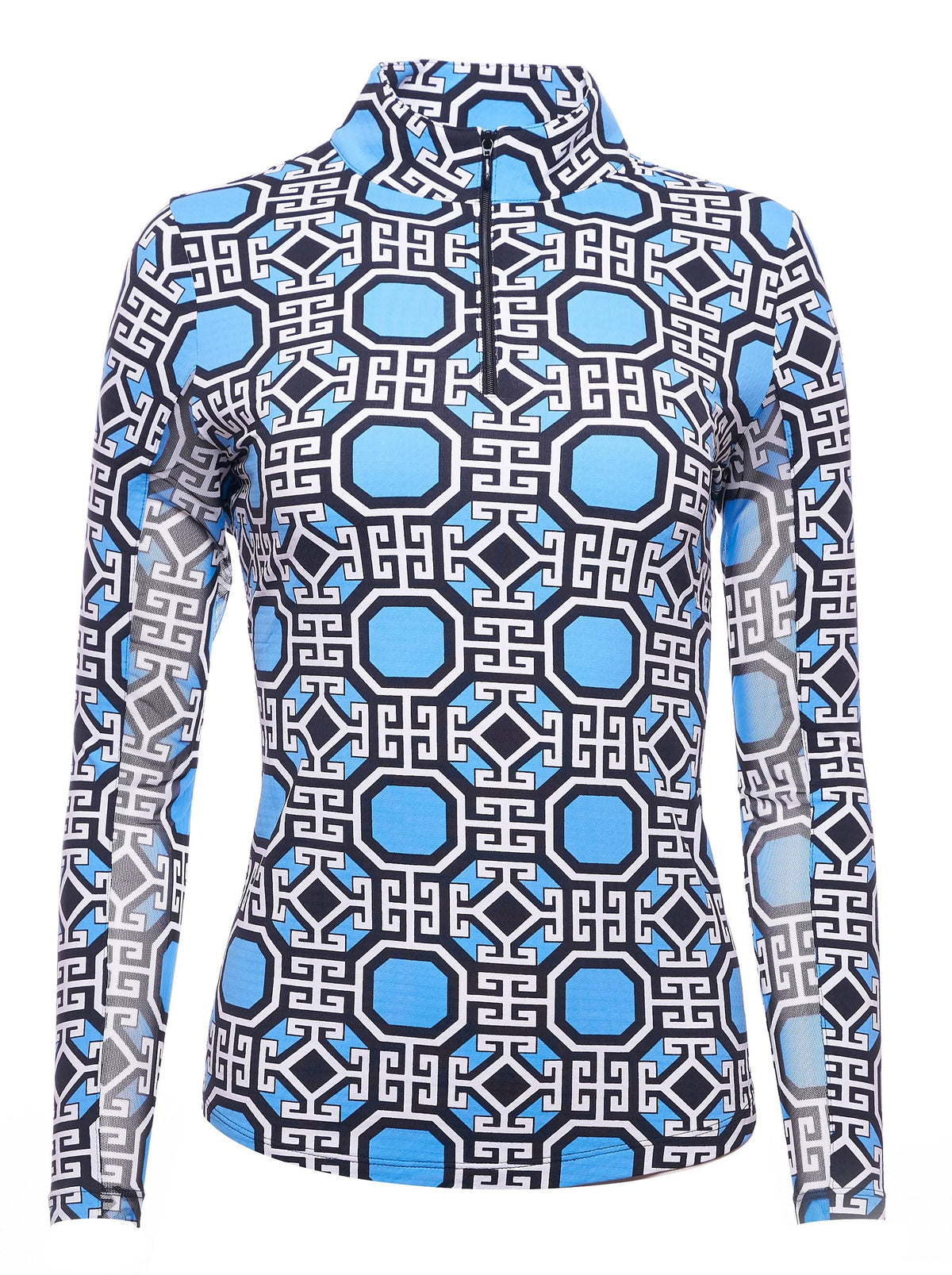 Ladies Long Sleeve Mock Golf Shirt U998