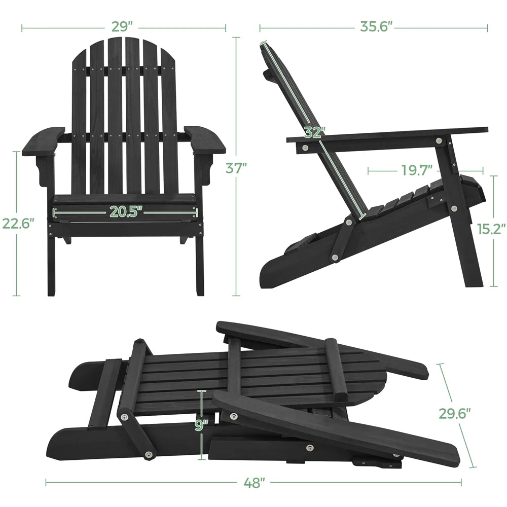 Folding Wooden Adirondack Chair I3322