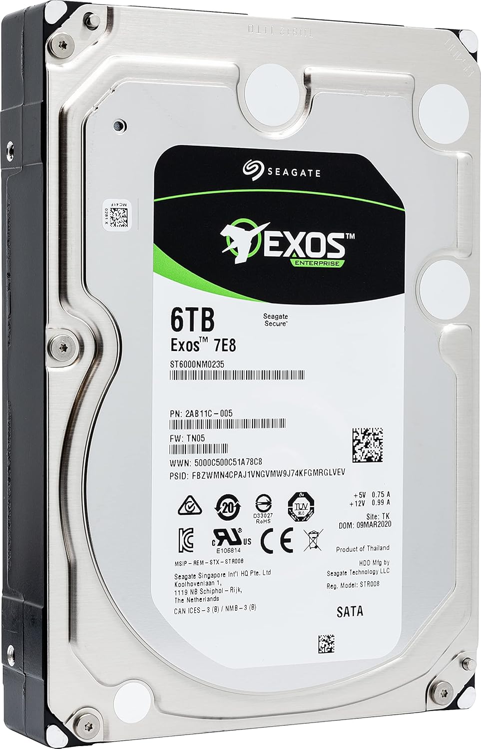6 TB 3.5 Sata 7200RPM Hard Drive S780954