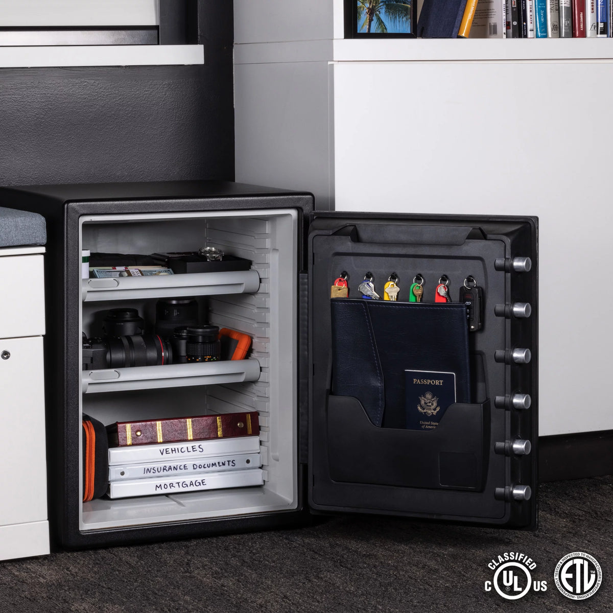 Water and Fire-Resistant Safe with Digital Keypad Lock, 2.0 cu. ft. T638