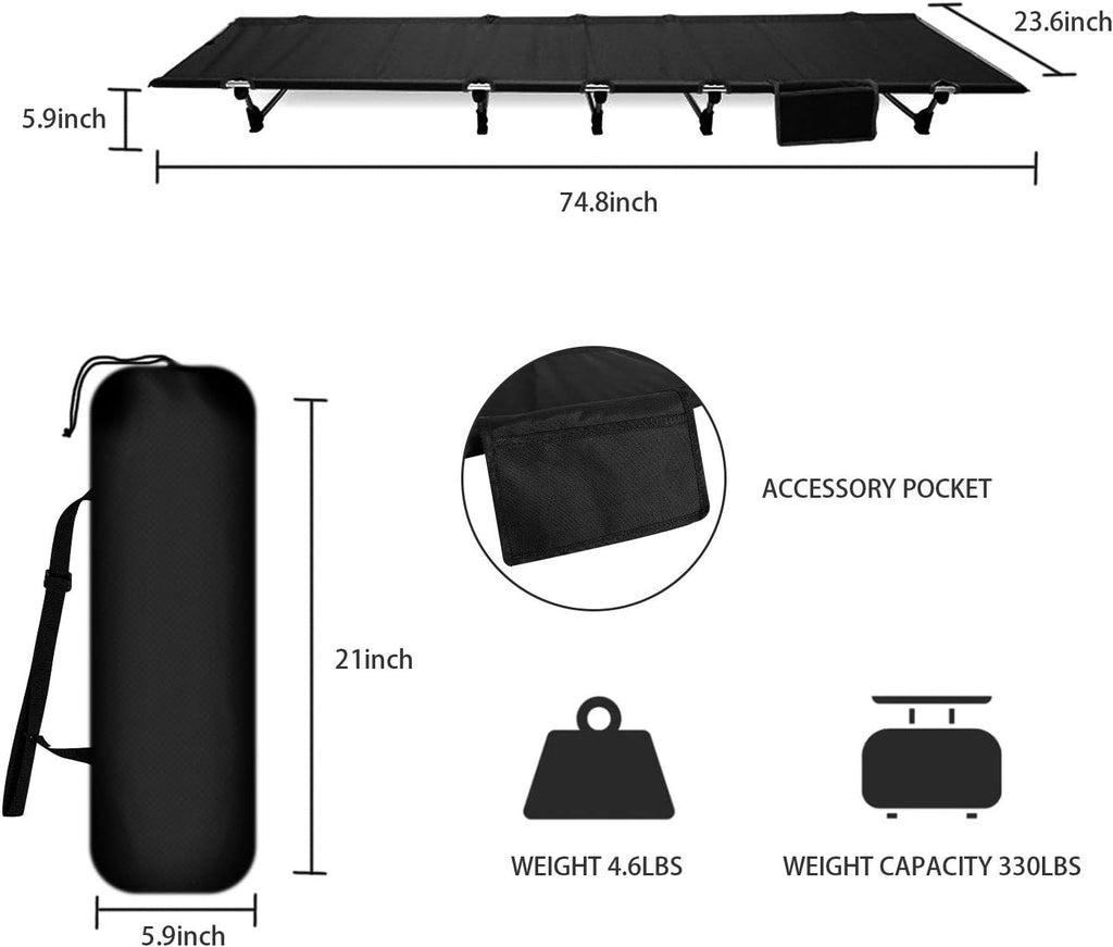 Ultralight Compact Folding Camping Cot Z46081