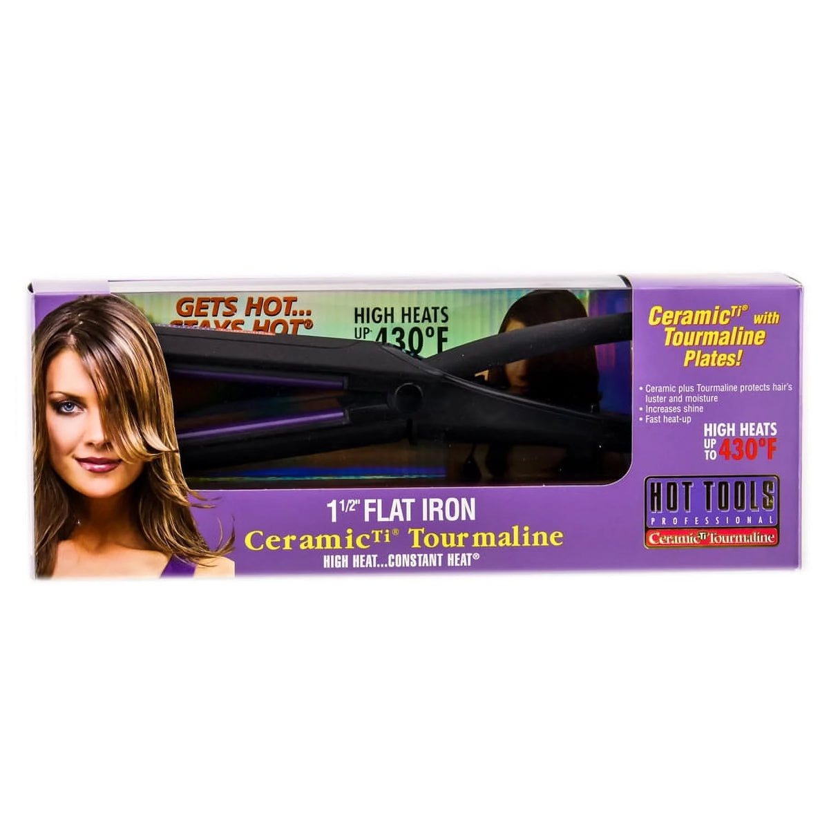 Ceramic Titanium Flat Iron 1.5 inch W3942