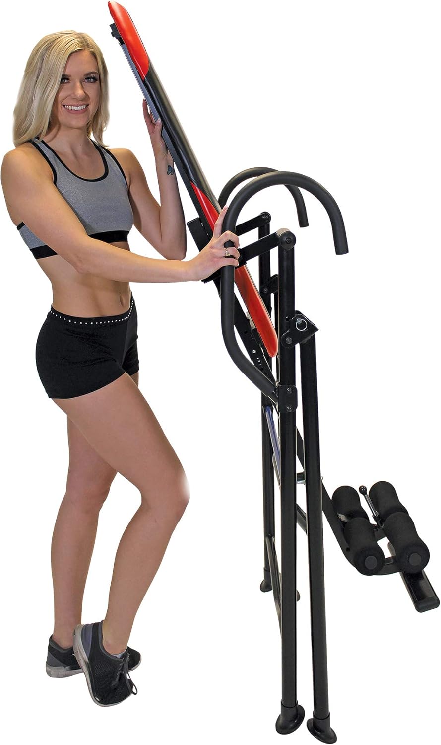 Red Heavy Duty Inversion Table with Adjustable Head Rest & Lumbar Support Pad R133534
