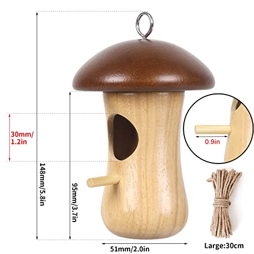 Hanging Hummingbird Nest Branches with Leaf (1 PCS) U31225
