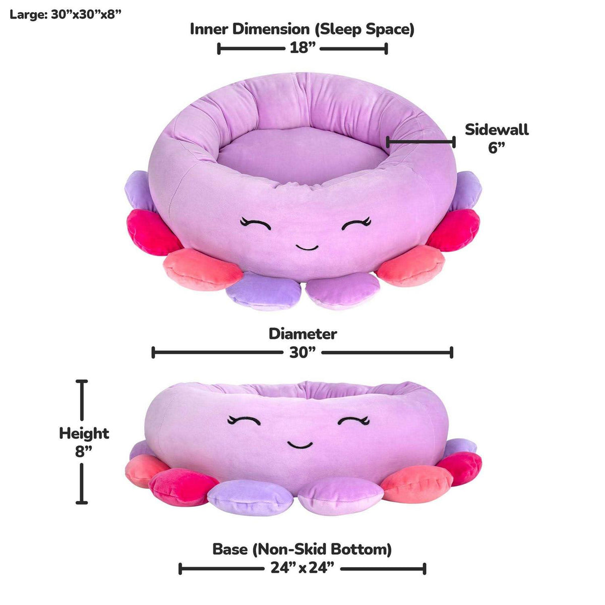 Squishmallows Octopus Pet Bed I640