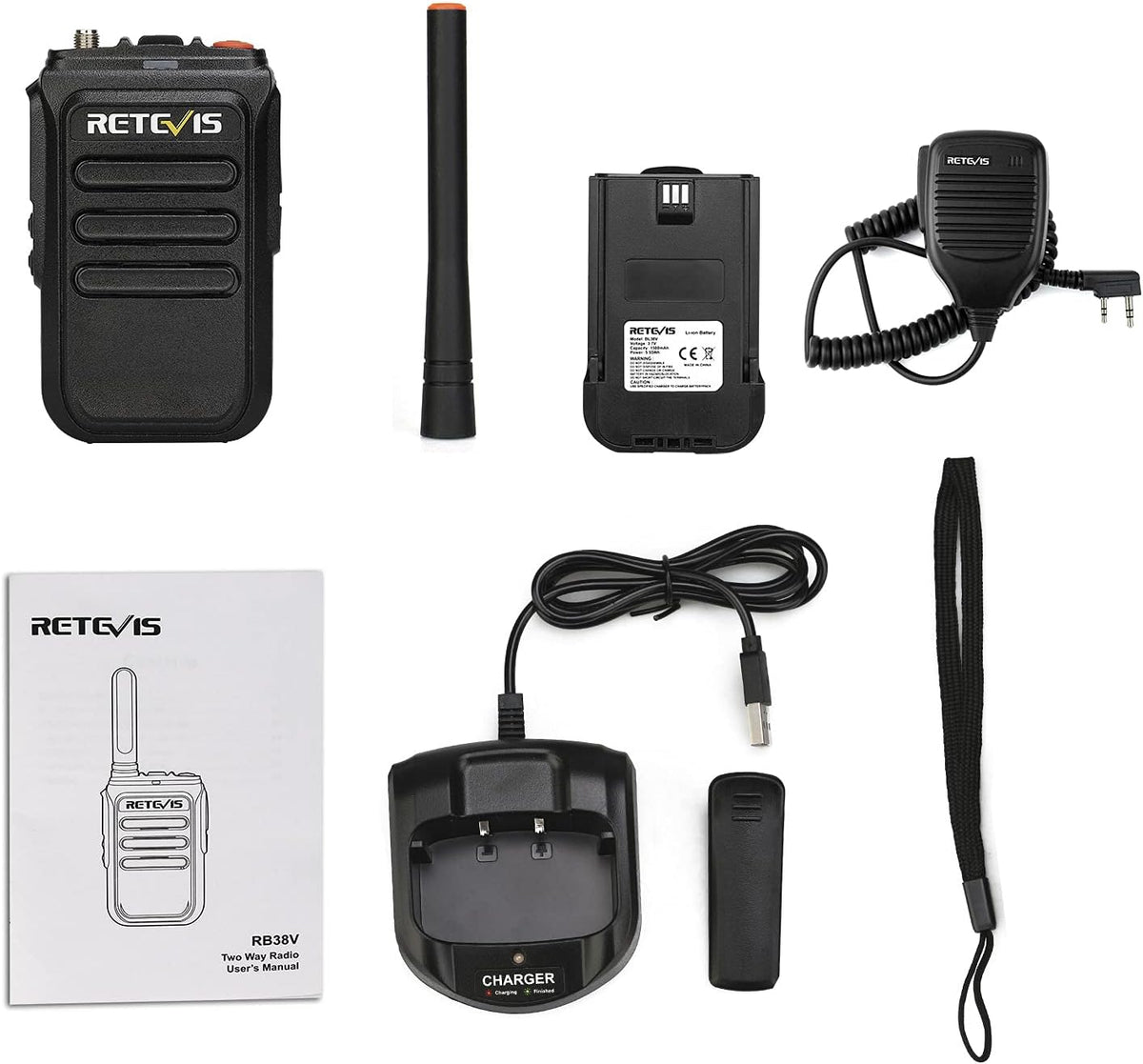 Rechargeable Long Range Two Way Radio 2 Pack H813635