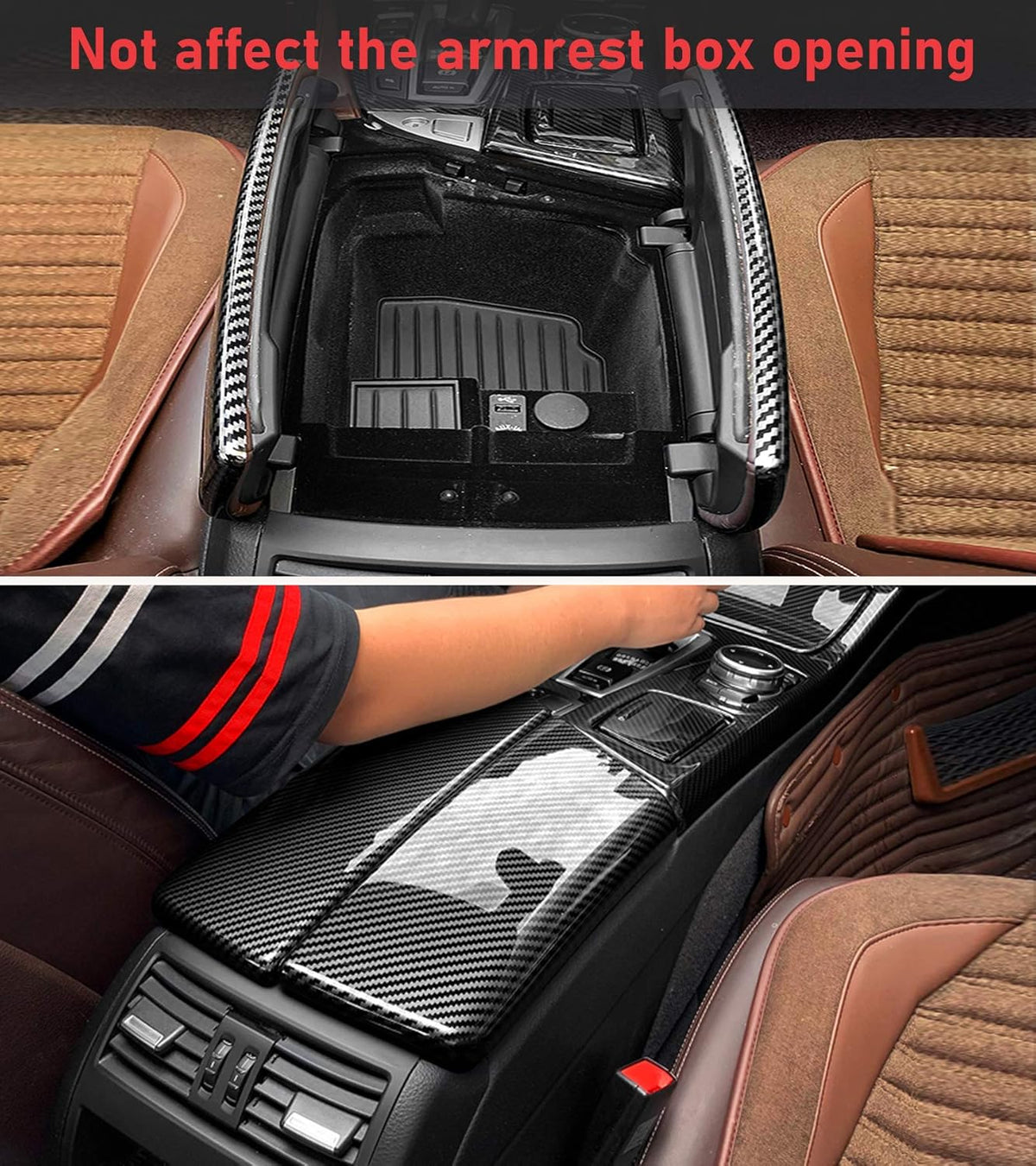 2 PCs Carbon Fiber Console Covers W53725