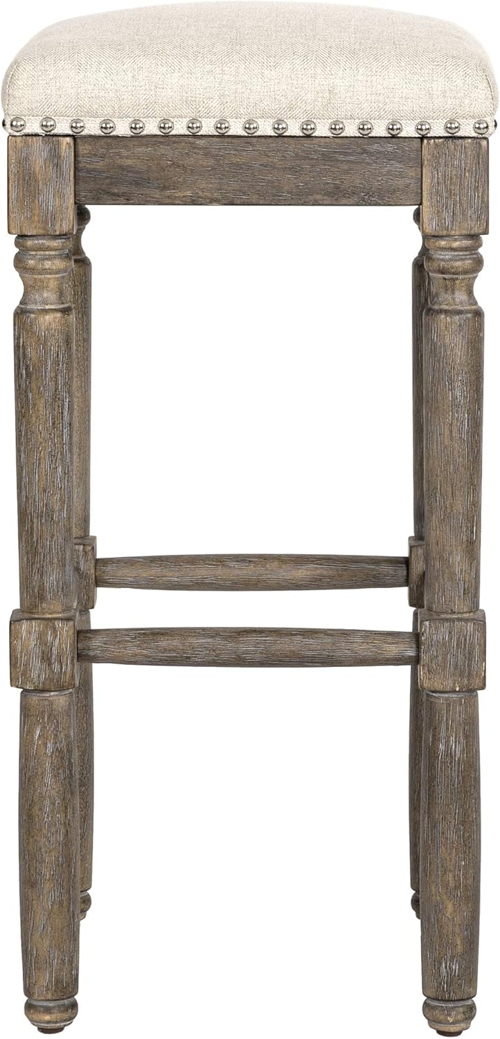 30 Inch Taupe Barstool Set of 2 K73388