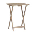 5 Piece Acacia Tray Table Set N206944