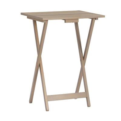 5 Piece Acacia Tray Table Set N206944