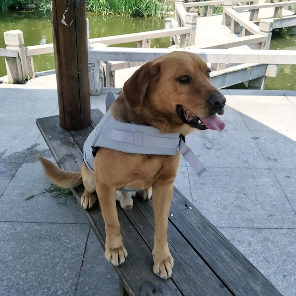 Dog Pet Shark Swimsuit Vest Safety Wear Preserver For Water Safety Device P331372