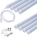 4FT LED Shop Light, 24W T8 Integrated Tube Light, 6500K Daylight White, with ON/Off Switch Cable M5578