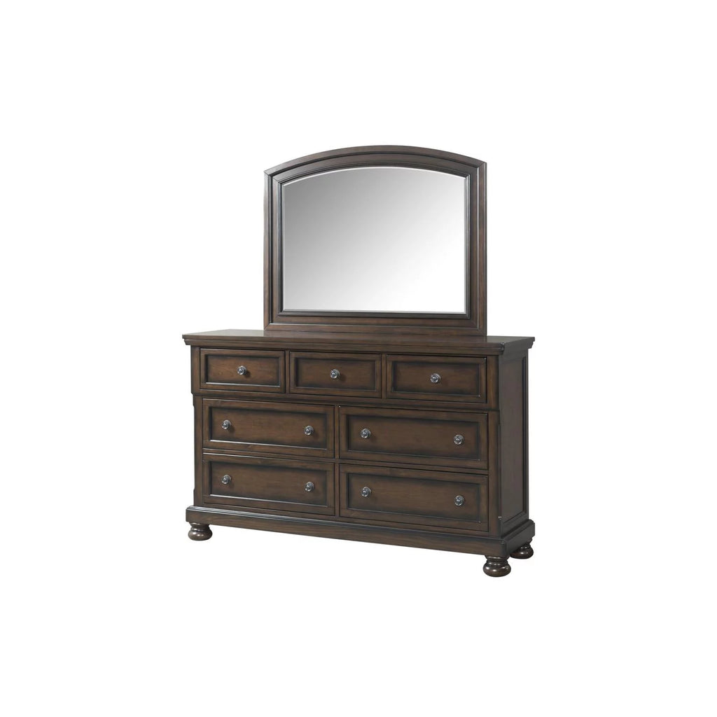 King Storage 6pc Bedroom Set Walnut E487