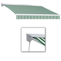 20 ft. Retractable Awning, Forest Green & White F13096