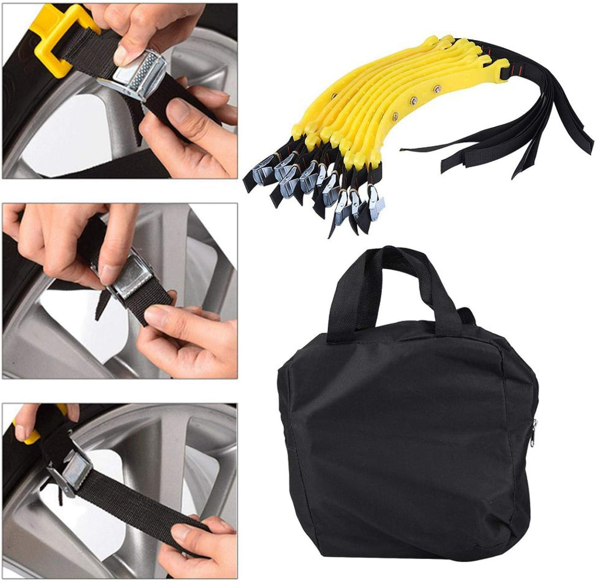 10pcs Universal Tire Anti-Skid Snow Chains for Car Truck SUV D534938