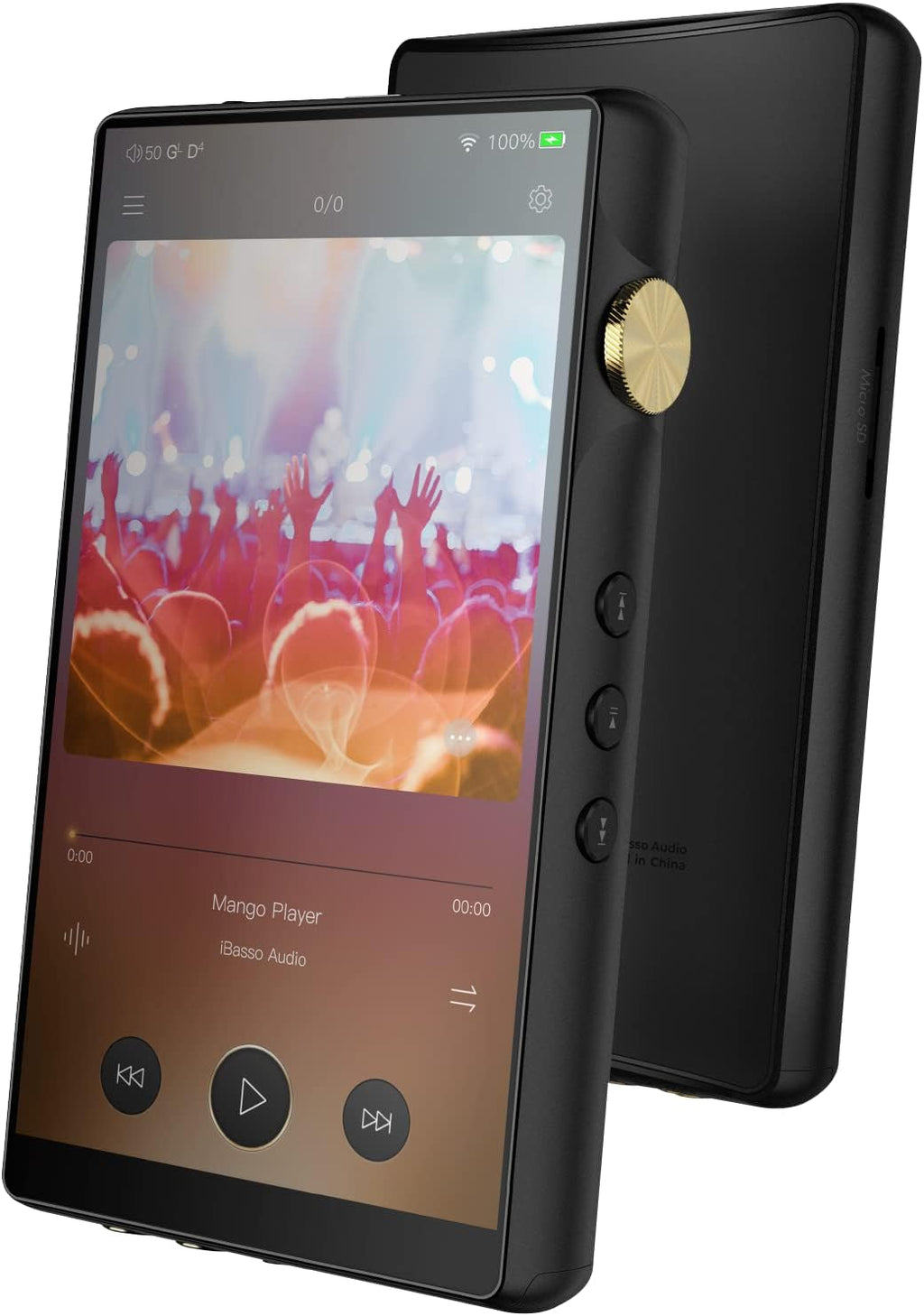 Black Digital Audio Player with Bluetooth J16730