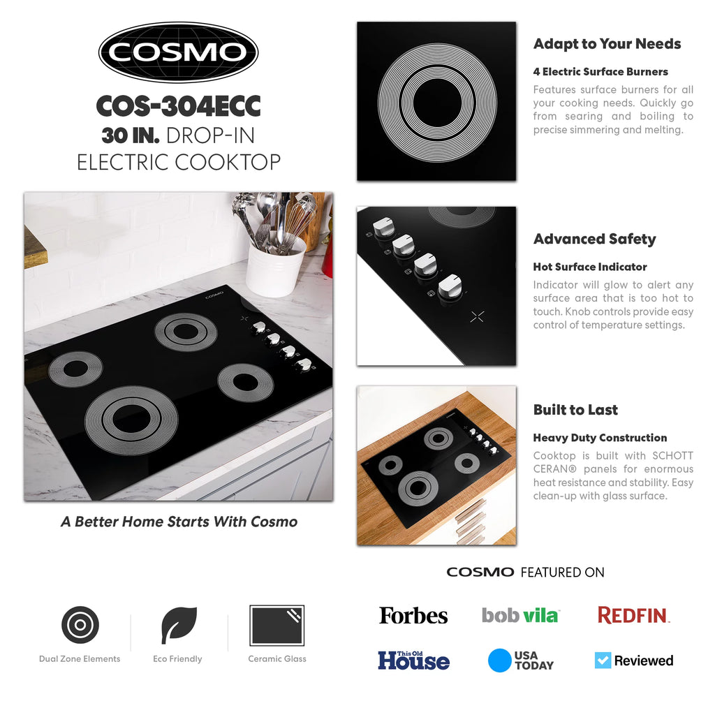 30 in. Electric Ceramic Glass Cooktop F351