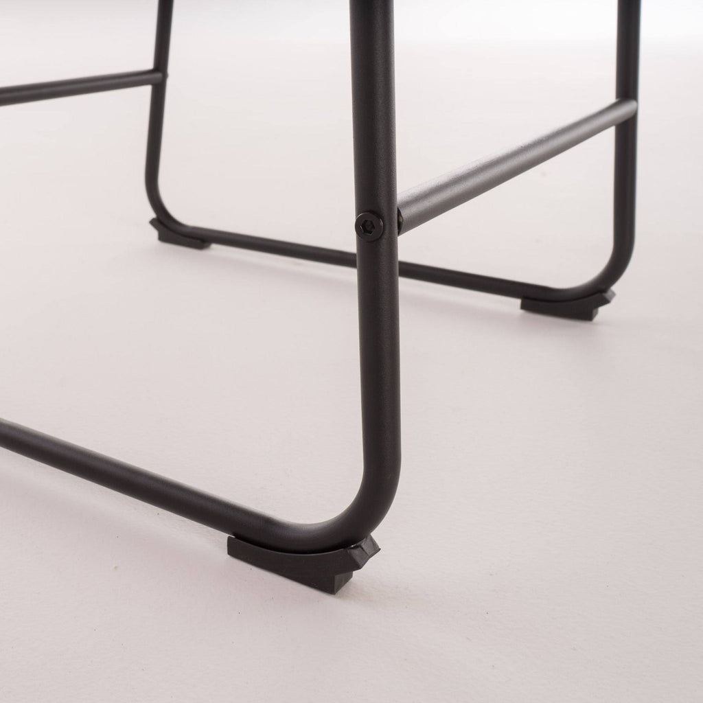 Set of 2 Brown and Black Counter Stools K50121