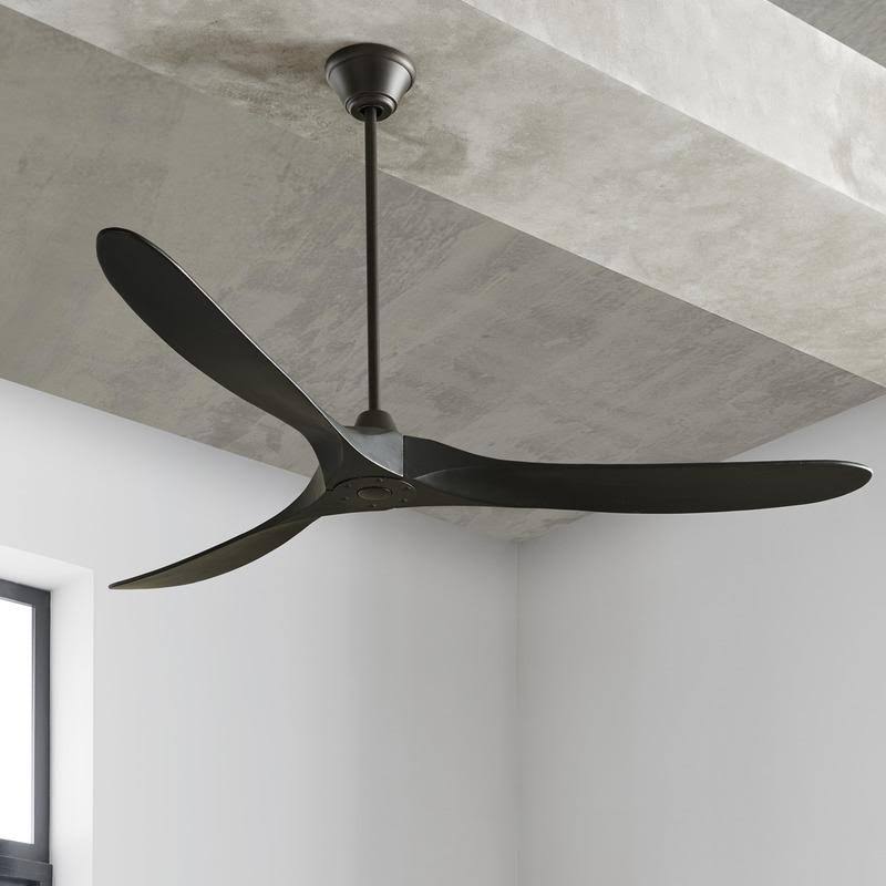 Matte Black Ceiling Fan Y636199