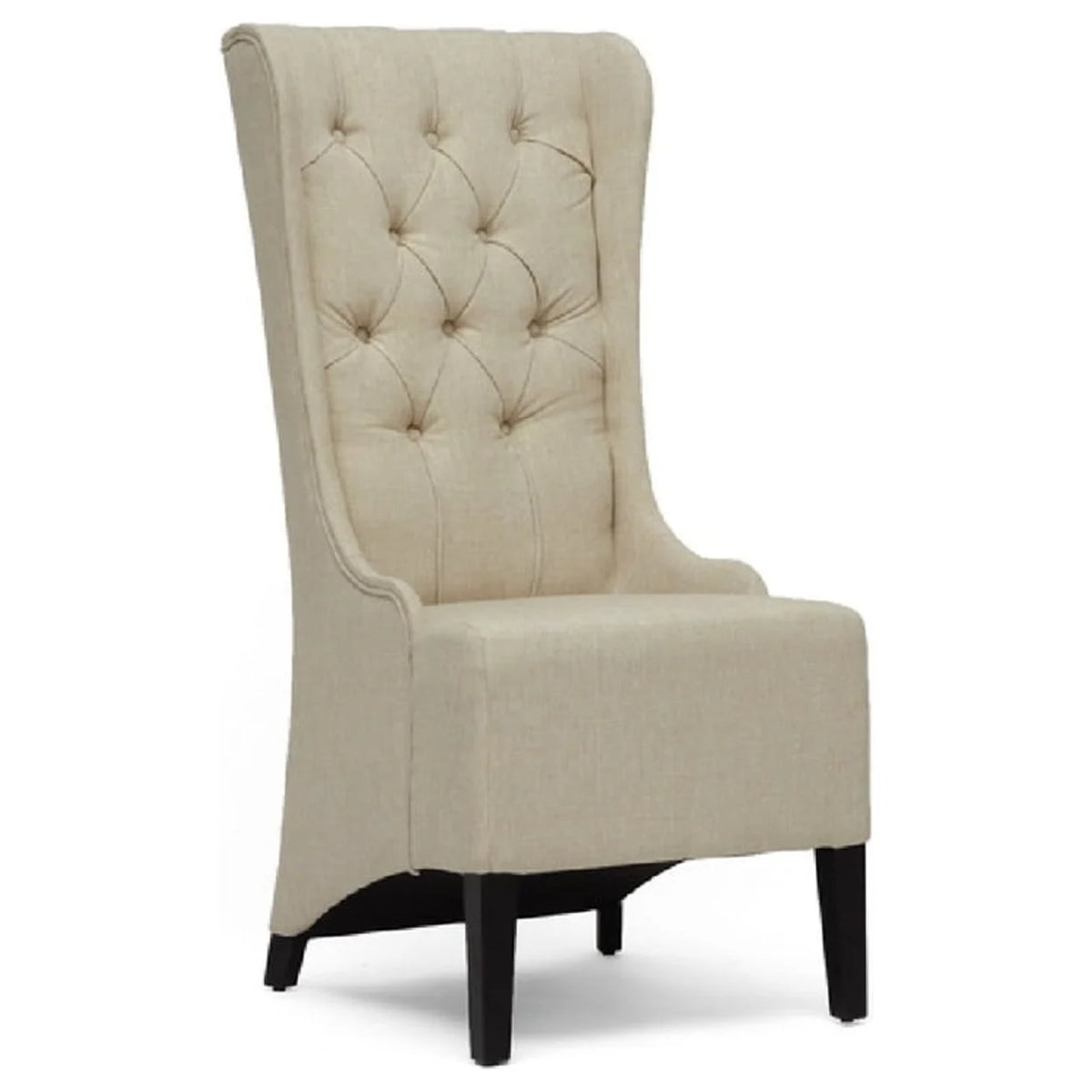 Beige Linen Accent Chair P796263