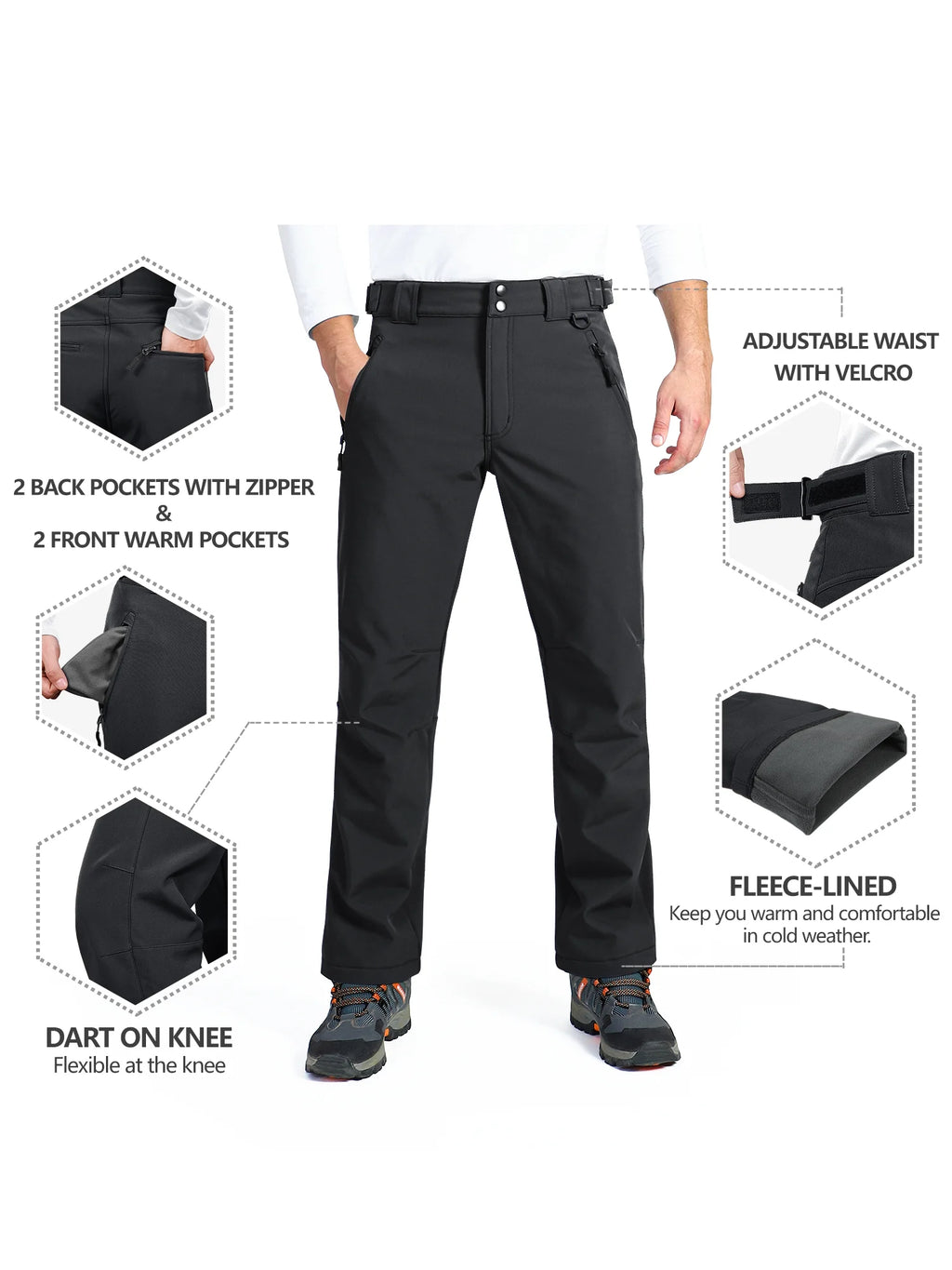Fleece Lined Waterproof Snow Pants R85893