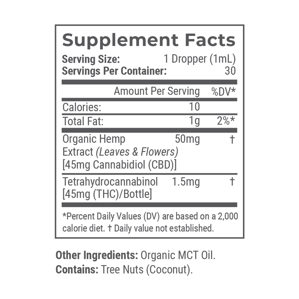 900mg Organic Full Spectrum CBD Tincture (Unflavored) X48898