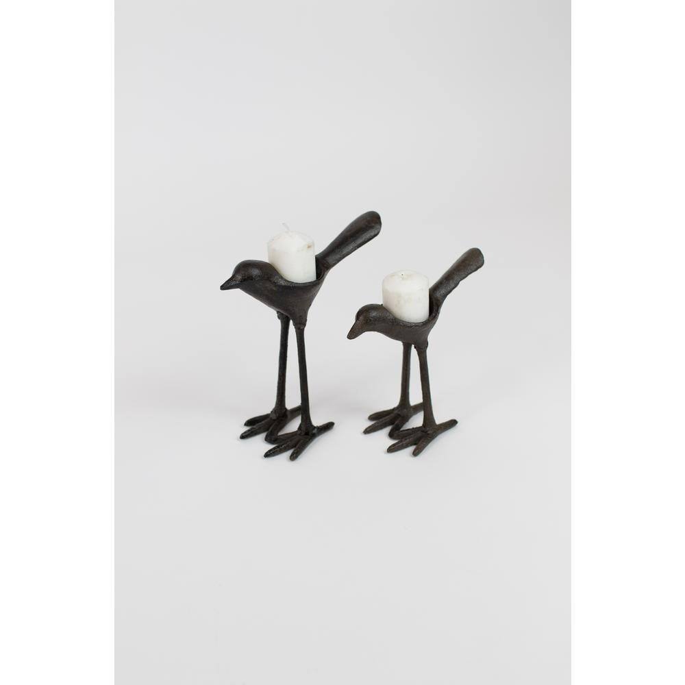 Cast Iron Tea Light Holders, Set of 2 W4535