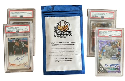 Baseball Mystery Pack - 2 Cards, 1 PSA Graded & 1 Autograph/Relic Ungraded B688