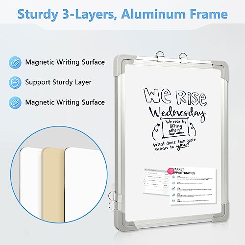 12" x 16" Small Double-Sided Magnetic White Board O76003